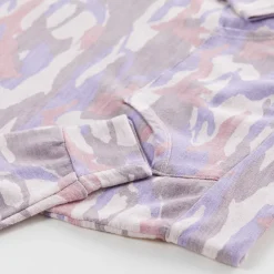 MONROW Kids Supersoft Camo Pullover Hoody PETALPINK Sale